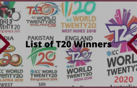 List of T20 Winners